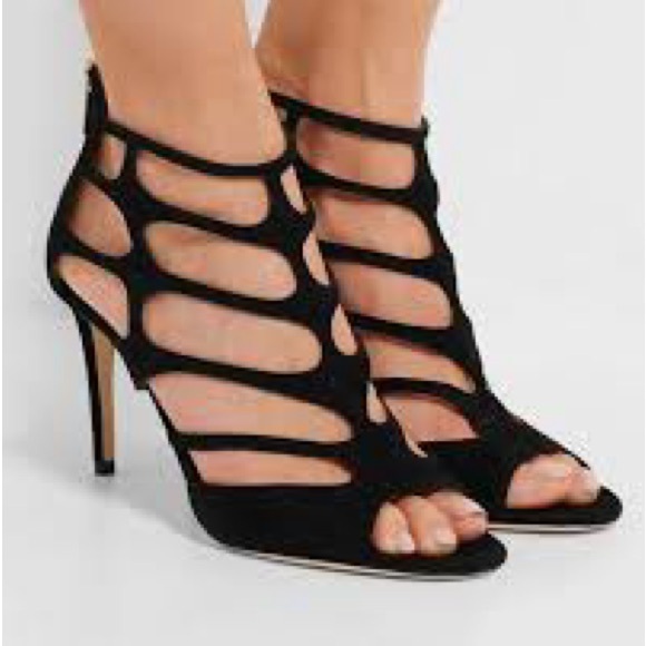 Jimmy Choo suede cutout heels. - Picture 3 of 6